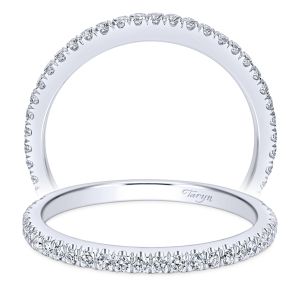 Taryn 14 Karat White Gold Straight Wedding Band TW7265W44JJ