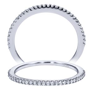 Taryn 14 Karat White Gold Straight Wedding Band TW7276W44JJ