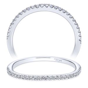 Taryn 14 Karat White Gold Round Curved Wedding Band TW7277W44JJ