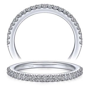 Taryn 14 Karat White Gold Matching Straight Wedding Band TW7296R8VW44JJ