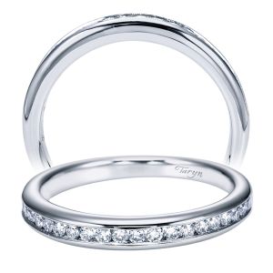 Taryn 14 Karat White Gold Straight Wedding Band TW7437W44JJ