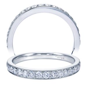 Taryn 14 Karat White Gold Straight Wedding Band TW7440W44JJ