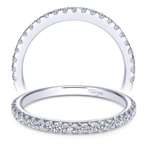 Taryn 14 Karat White Gold Straight Wedding Band TW7462W44JJ