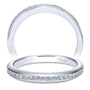 Taryn 14 Karat White Gold Straight Wedding Band TW7472W44JJ