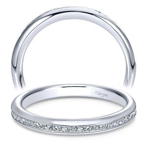 Taryn 14 Karat White Gold Straight Wedding Band TW7474W44JJ