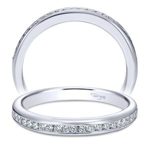 Taryn 14 Karat White Gold Straight Wedding Band TW7476W44JJ