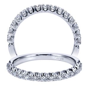 Taryn 14 Karat White Gold Straight Wedding Band TW7488W44JJ