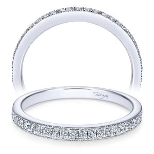 Taryn 14 Karat White Gold Straight Wedding Band TW7489W44JJ