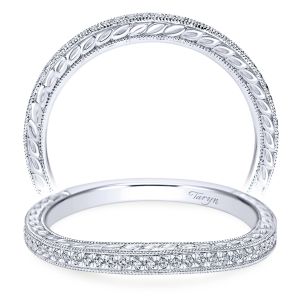 Taryn 14 Karat White Gold Curved Wedding Band TW7493W44JJ