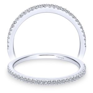 Taryn 14 Karat White Gold Straight Wedding Band TW7494W44JJ