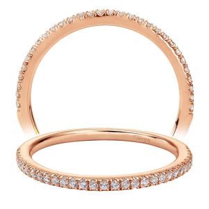 Taryn 14 Karat Rose Gold Straight Wedding Band TW7497K44JJ
