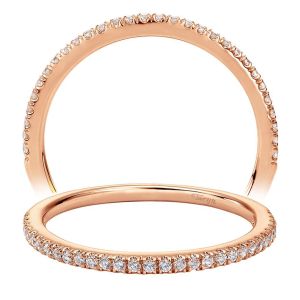 Taryn 14 Karat Rose Gold Straight Wedding Band TW7497K44JJ