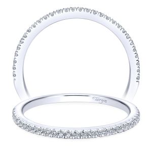 Taryn 14 Karat White Gold Straight Wedding Band TW7497W44JJ