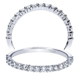 Taryn 14 Karat White Gold Straight Wedding Band TW7499W44JJ