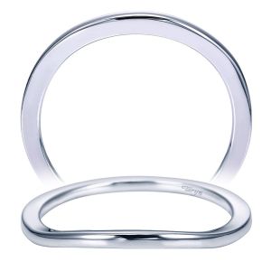 Taryn 14 Karat White Gold Curved Wedding Band TW7512W4JJJ