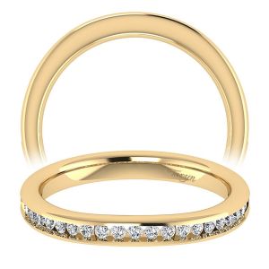 Taryn 14 Karat Yellow Gold Straight Wedding Band TW7516Y44JJ