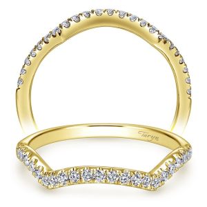 Taryn 14 Karat Yellow Gold Curved Wedding Band TW7517Y44JJ