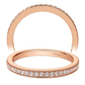 Taryn 14 Karat Rose Gold Straight Wedding Band TW7527K44JJ