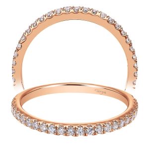 Taryn 14 Karat Rose Gold Straight Wedding Band TW7533K44JJ