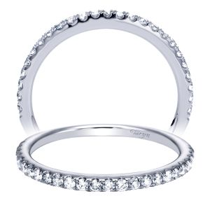 Taryn 14 Karat White Gold Round Straight Wedding Band TW7533W44JJ