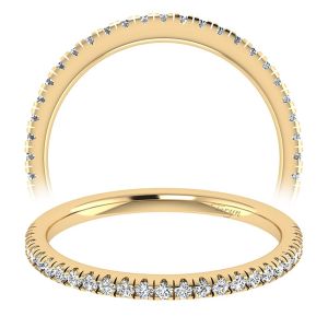 Taryn 14 Karat Yellow Gold Straight Wedding Band TW7533Y44JJ
