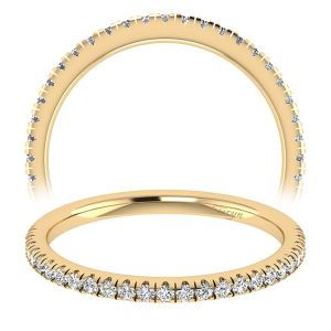 Taryn 14 Karat Yellow Gold Straight Wedding Band TW7533Y44JJ