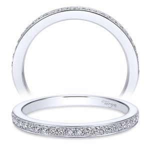 Taryn 14 Karat White Gold Straight Wedding Band TW7534W44JJ