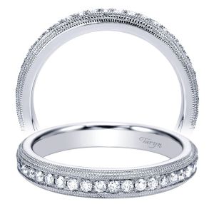 Taryn 14 Karat White Gold Straight Wedding Band TW7535W44JJ