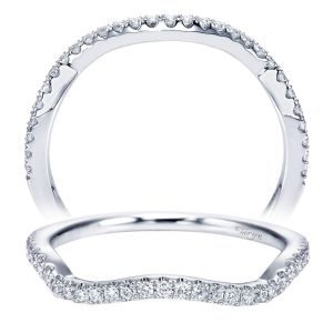 Taryn 14 Karat White Gold Curved Wedding Band TW7547W44JJ