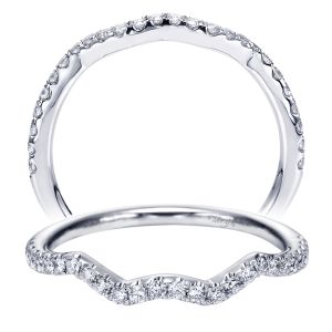 Taryn 14 Karat White Gold Curved Wedding Band TW7548W44JJ