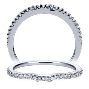 Taryn 14 Karat White Gold Curved Wedding Band TW7712W44JJ