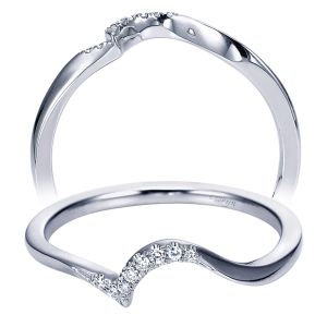 Taryn 14 Karat White Gold Curved Wedding Band TW7715W44JJ