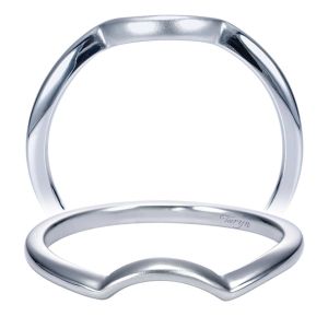 Taryn 14 Karat White Gold Curved Wedding Band TW7719W4JJJ