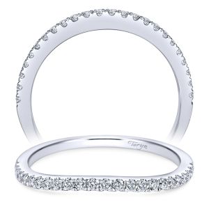 Taryn 14 Karat White Gold Curved Wedding Band TW7726W44JJ