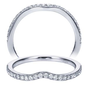 Taryn 14 Karat White Gold Curved Wedding Band TW7727W44JJ