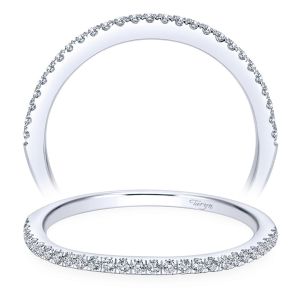 Taryn 14 Karat White Gold Straight Wedding Band TW7729W44JJ