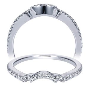 Taryn 14 Karat White Gold Matching Curved Wedding Band TW7732W44JJ