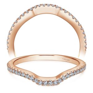 Taryn 14 Karat Rose Gold Curved Wedding Band TW7740K44JJ