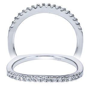 Taryn 14 Karat White Gold Curved Wedding Band TW7743W44JJ