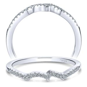 Taryn 14 Karat White Gold Matching Curved Wedding Band TW7756W44JJ