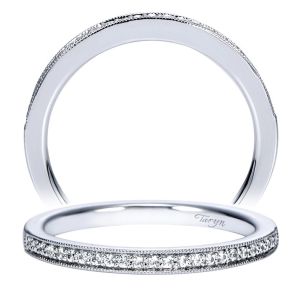 Taryn 14 Karat White Gold Straight Wedding Band TW7761W44JJ