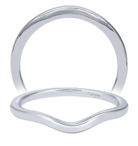 Taryn 14 Karat White Gold Matching Curved Wedding Band TW7762W4JJJ