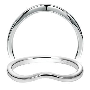 Taryn 14 Karat White Gold Curved Wedding Band TW7764W4JJJ