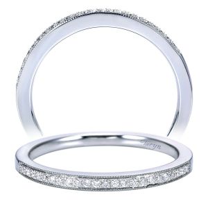 Taryn 14 Karat White Gold Straight Wedding Band TW7766W44JJ