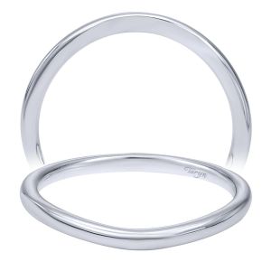 Taryn 14 Karat White Gold Matching Curved Wedding Band TW7771W4JJJ