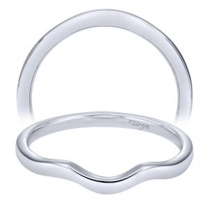 Taryn 14 Karat White Gold Matching Curved Wedding Band TW7773W4JJJ