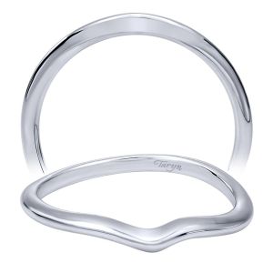 Taryn 14 Karat White Gold Matching Curved Wedding Band TW7774W4JJJ