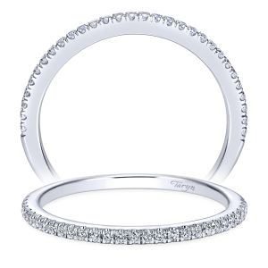 Taryn 14 Karat White Gold Round Straight Wedding Band TW7786W44JJ