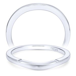 Taryn 14 Karat White Gold Curved Wedding Band TW7791W4JJJ