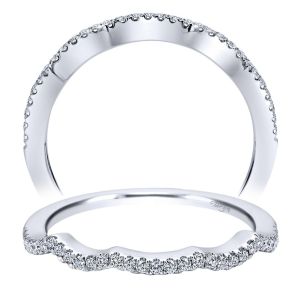 Taryn 14 Karat White Gold Matching Curved Wedding Band TW7796W44JJ